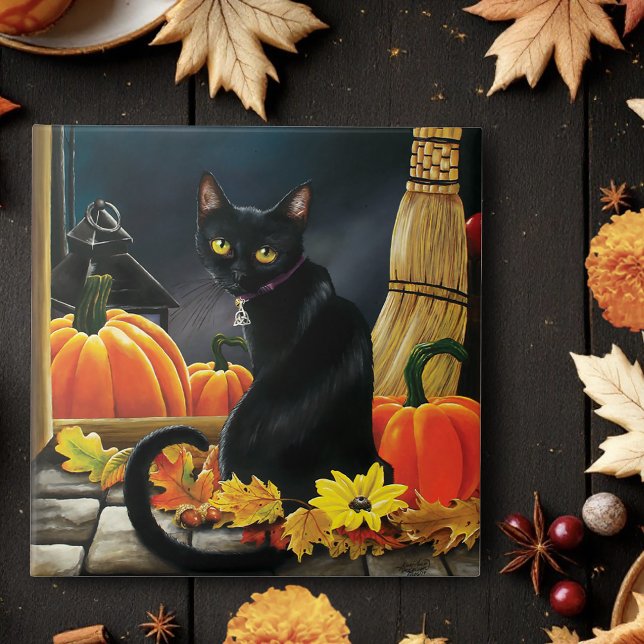 Azulejo Gato negro de Halloween (Subido por el creador)