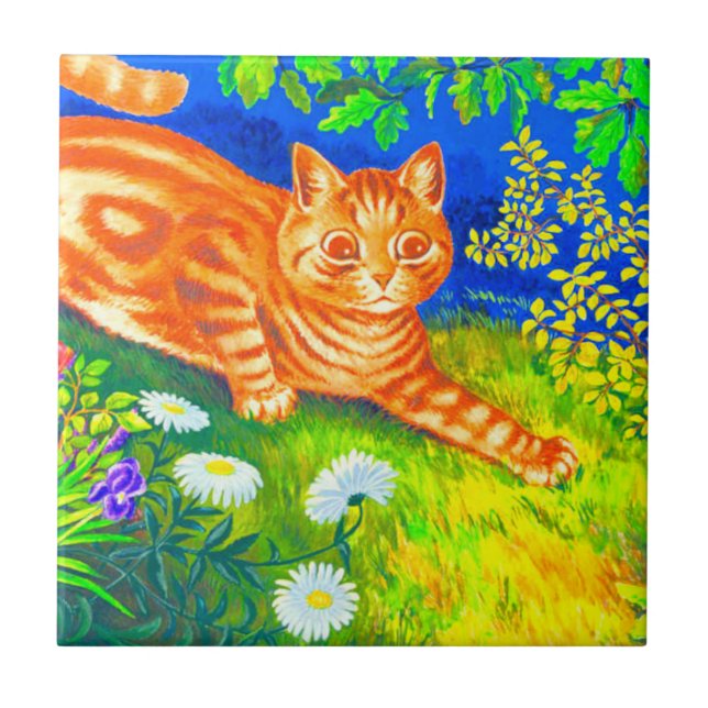 Azulejo Gato nocturno (Frente)