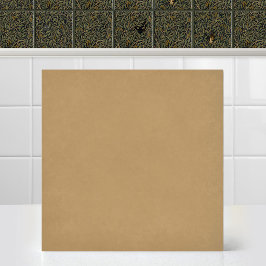 Azulejo Gato Oculto Sauce Follaje Conos de Pino Ocre Dorad
