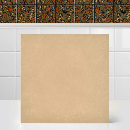 Azulejo Gato William Morris Hoja de Acanto Beige Acento