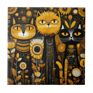 Azulejo Gatos Caprichosos