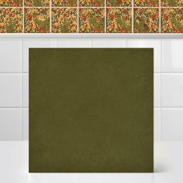 Azulejo Gatos Pre Rafaelitas con Madreselva Verde Combinad