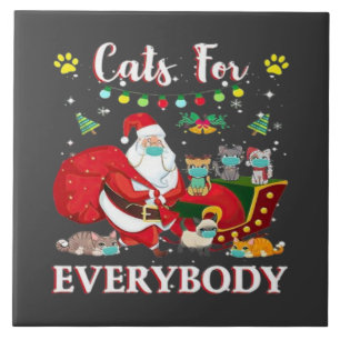 Azulejo Gatos Todos Navidades