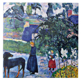 Azulejo Gauguin - Entre los lirios
