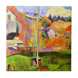 Azulejo Gauguin - Mill-1894 de David, un paisaje bretón