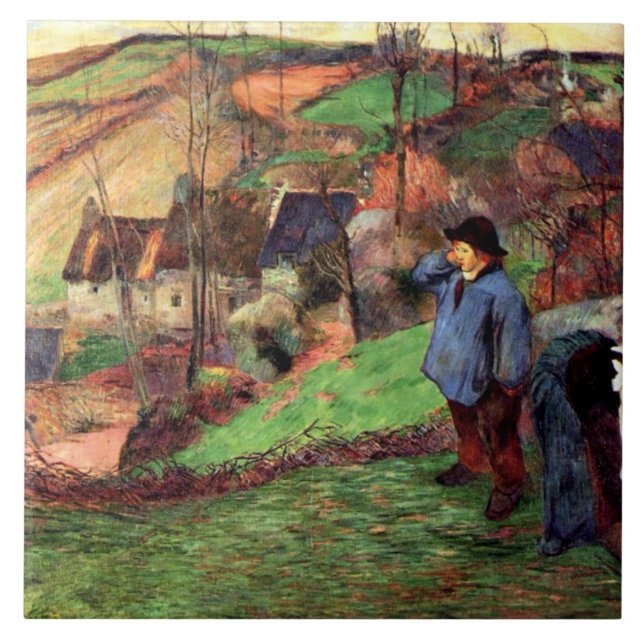 Azulejo Gauguin - Paisaje de Bretaña (Frente)
