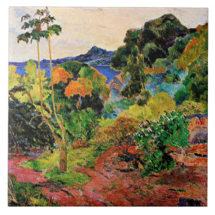 Azulejo Gauguin - Paisaje de Martinica