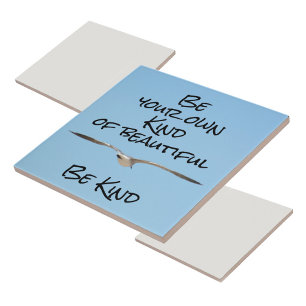 Azulejo Gaviota en vuelo Bella ser amable