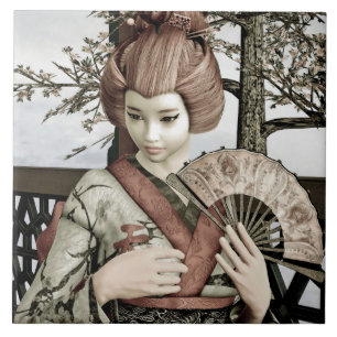 Azulejo Geisha Vintage