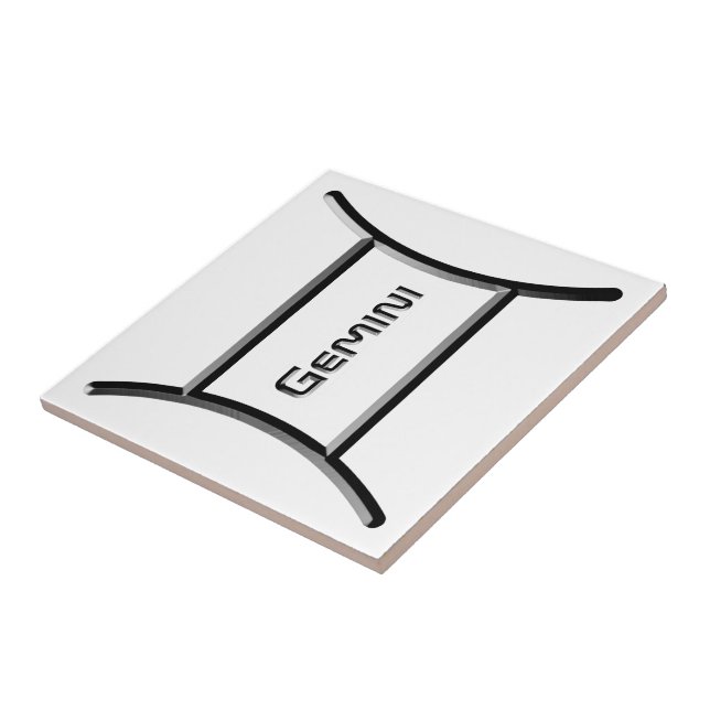 Azulejo GEMINI, Resumen del diseño del Rótulo Zodiaco, (Lado)