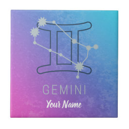 Azulejo Gemini Signo de estrella zodiaca Horóscopo acuátic