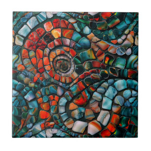 Azulejo Gemstone Mosaic Ceramic Tile