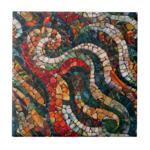 Azulejo Gemstone Mosaic Ceramic Tile