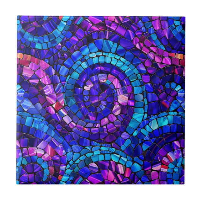 Azulejo Gemstone Mosaic Ceramic Tile (Frente)