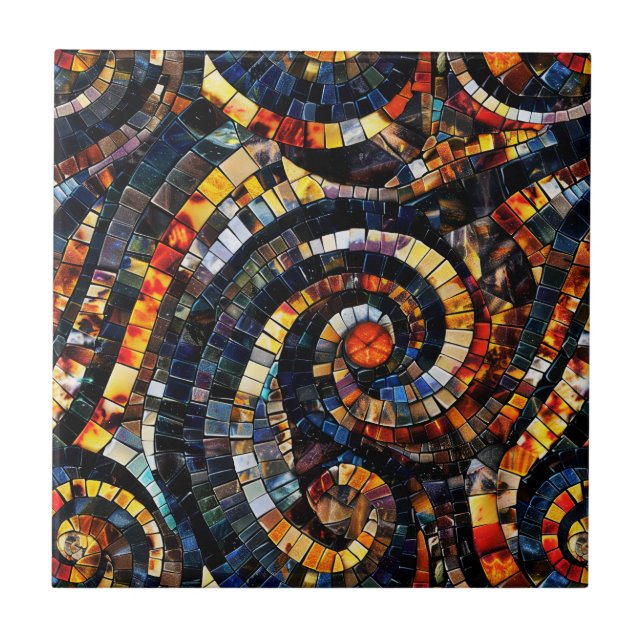 Azulejo Gemstone Mosaic Ceramic Tile (Frente)