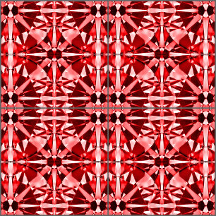 Azulejo Gemstone rojo