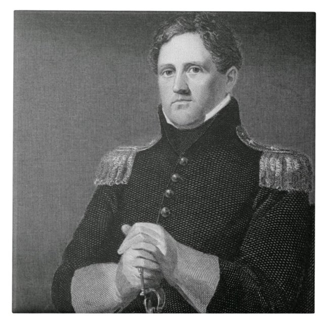 Azulejo General importante Winfield Scott (1786-1866) (Frente)