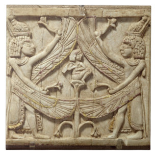 Azulejo Genios cons alas, período asirio, c.750 A.C.