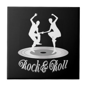 Azulejo Gente bailando Rock and roll