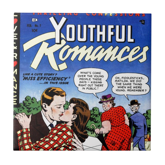 Azulejo Gente joven hoy (Frente)