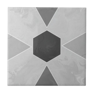 Azulejo Geo Abstract Pastel Marble Gray