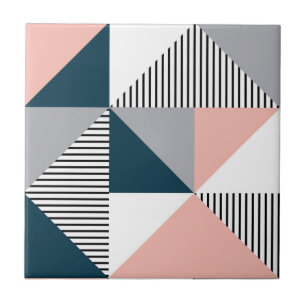 Azulejo Geometría coloreada abstracta