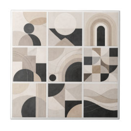 Azulejo Geometric Abstract Harmony – Modern Ceramic Tile