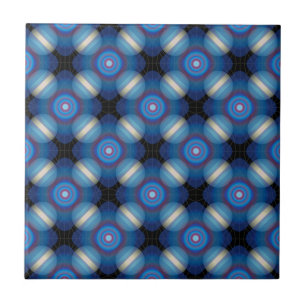 Azulejo Geométrica de la espaciadora azul