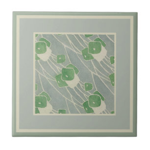 Azulejo Geométrica verde 1915 Hannah Borger Overbeck