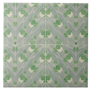 Azulejo Geométrica verde 1915 Hannah Borger Overbeck