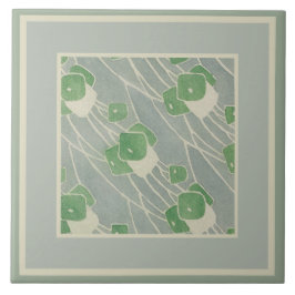 Azulejo Geométrica verde 1915 Hannah Borger Overbeck