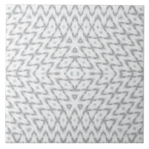 Azulejo Geométrico blanco y gris monocromo