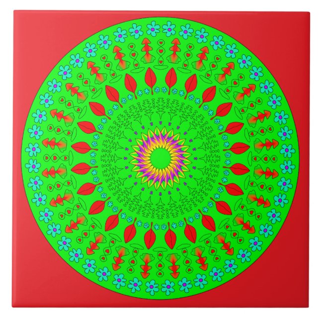 Azulejo Geométrico Cerámico (Frente)