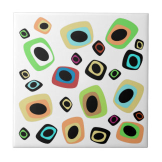 Azulejo Geométrico De Mediano Siglo