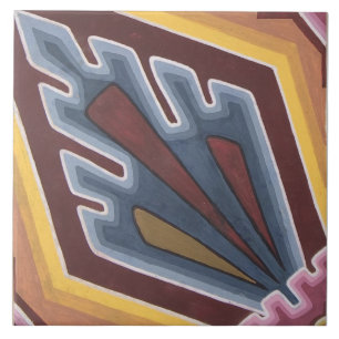 Azulejo Geométrico Encástico Repro Vintage