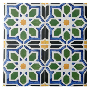 Azulejo Geométrico entrelazado español