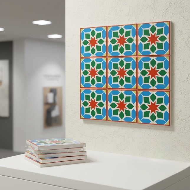 Azulejo geométrico marroquí decorativo (Subido por el creador)