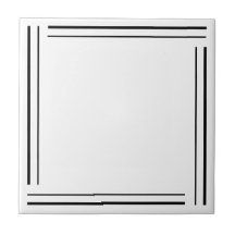 Geométrico Minimalista Negro y Blanco de Moda