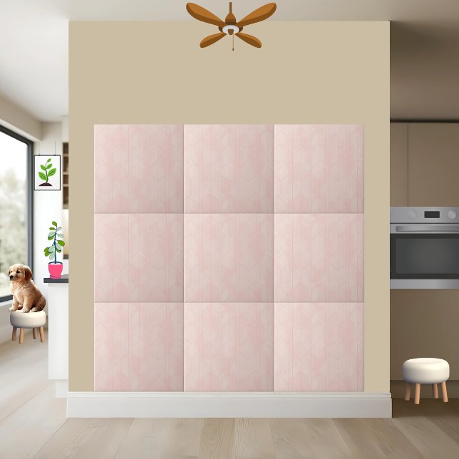Azulejo Geométrico rosa Rubor Minimalista moderno (Subido por el creador)