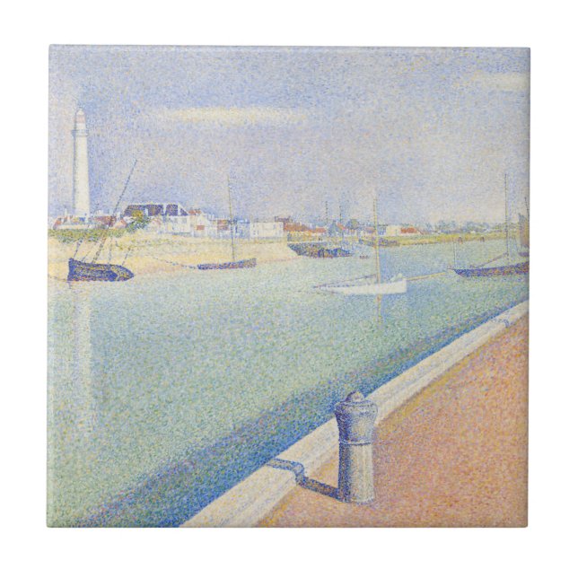 Azulejo Georges Seurat - El canal de las gaviotas (Frente)