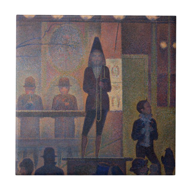 Azulejo Georges Seurat - Espectáculo de circo (Frente)