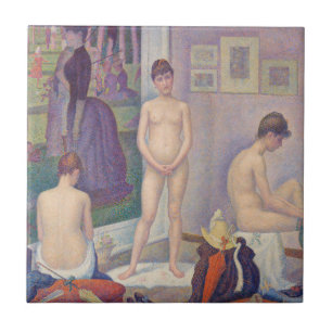 Azulejo Georges Seurat - Las modelos