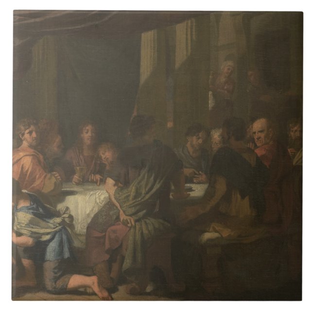 Azulejo Gerard de Lairesse - La última cena (Frente)