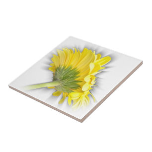 Azulejo gerbera daisy amarillo