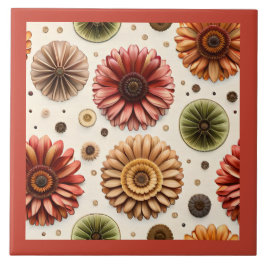 Azulejo Gerbera en Abundancia