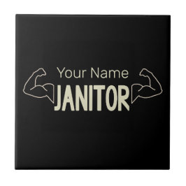 Azulejo Gerente De Instalaciones De Diseño De Janitor O Cu