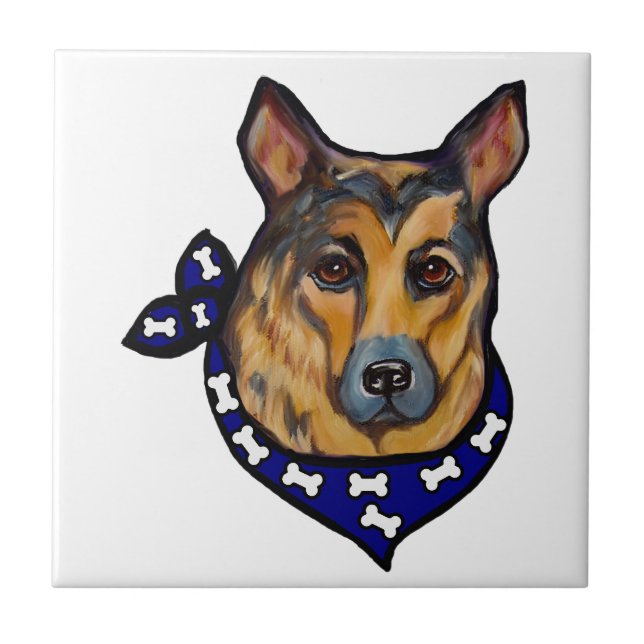 AZULEJO GERMAN SHEPHERD (Frente)