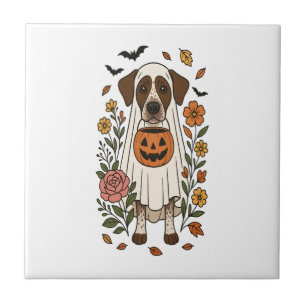 Azulejo German Shorthaired Pointer de Halloween