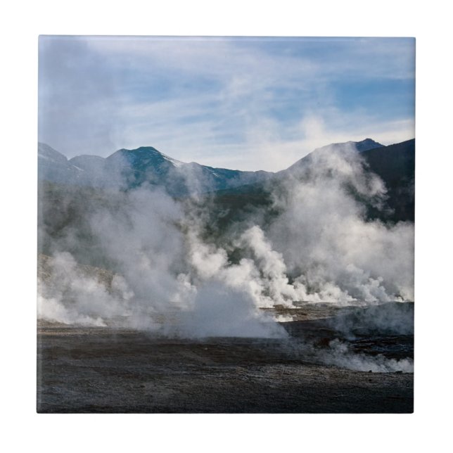 Azulejo Geysers de El Tatio cerca de San Pedro de Atacama  (Frente)