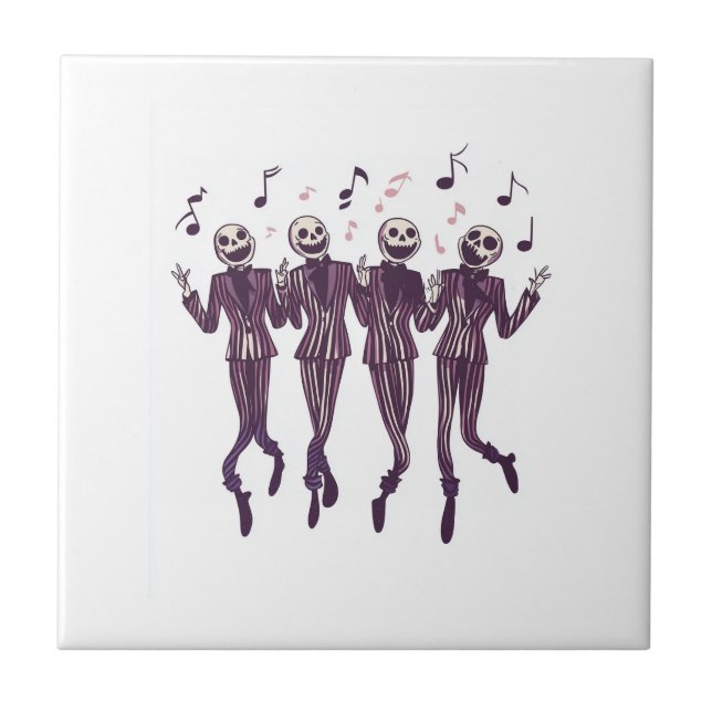Azulejo Ghost Barbershop Quartet (Frente)